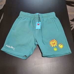 Keith Haring x Shoe Palace Sunflower fleece shorts